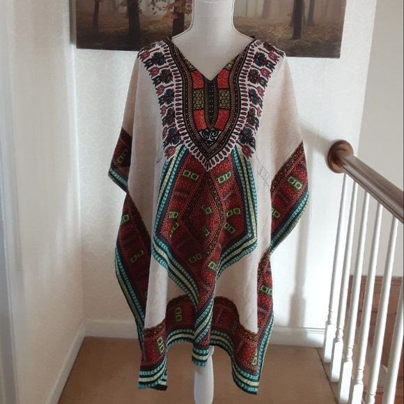 Other - "Made in India" Colorful Floral Cover-up